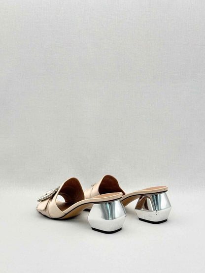 Pre - loved EMPORIO ARMANI Pink Size EU 38 Heeled Sandals at Reems Closet