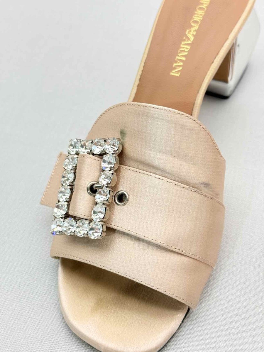 Pre - loved EMPORIO ARMANI Pink Size EU 38 Heeled Sandals at Reems Closet