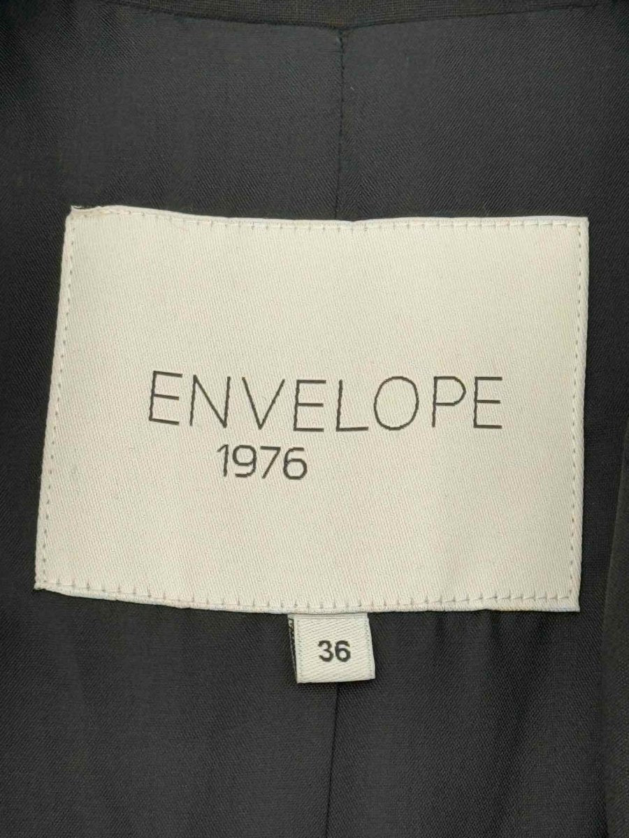 Pre - loved ENVELOPE 1976 Black Size US 4 Trench Coat at Reems Closet