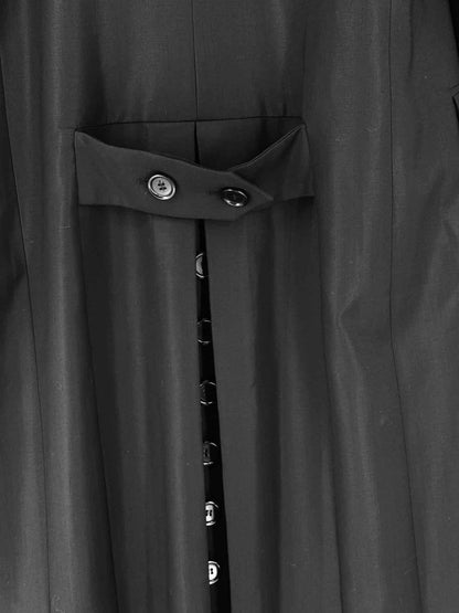 Pre - loved ENVELOPE 1976 Black Size US 4 Trench Coat at Reems Closet