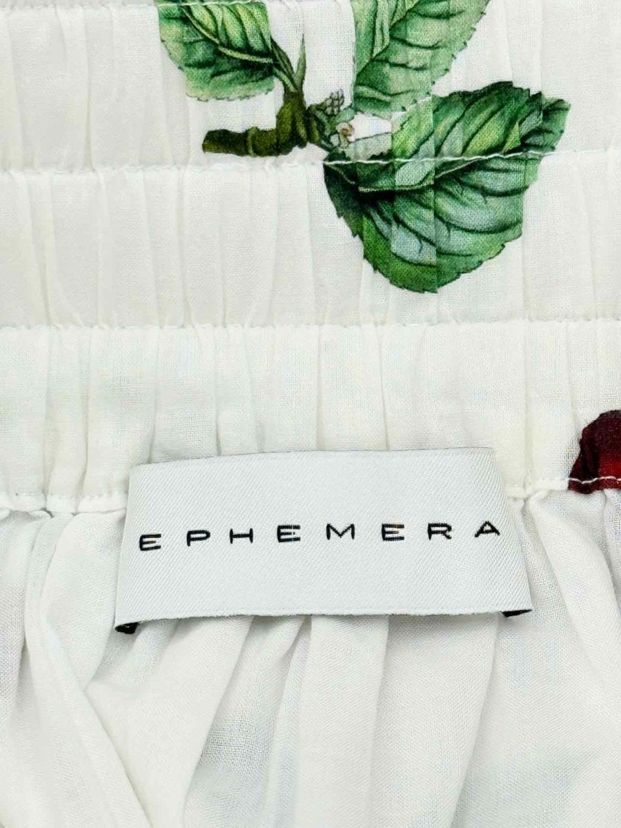 Pre - loved EPHERMERA White Multicolor Size US 6 Midi Skirt at Reems Closet