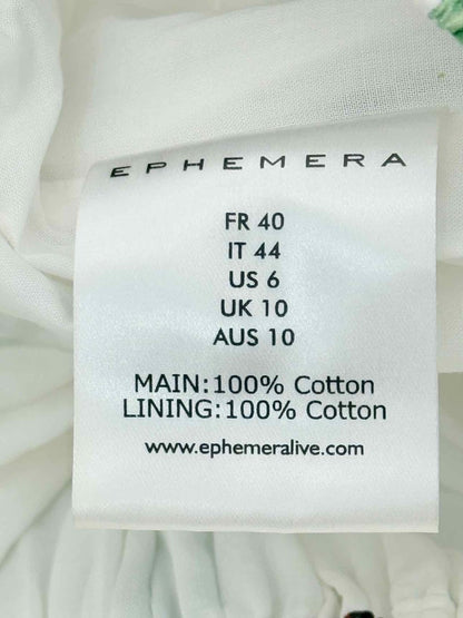 Pre - loved EPHERMERA White Multicolor Size US 6 Midi Skirt at Reems Closet