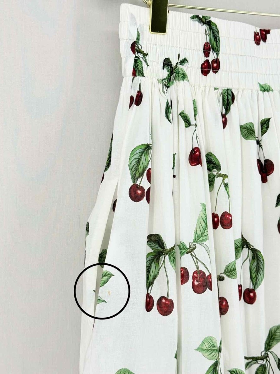 Pre - loved EPHERMERA White Multicolor Size US 6 Midi Skirt at Reems Closet