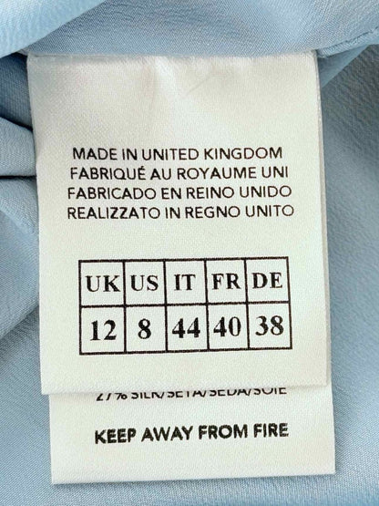 Pre - loved ERDEM Blue Floral Size US 8 Long Dress at Reems Closet