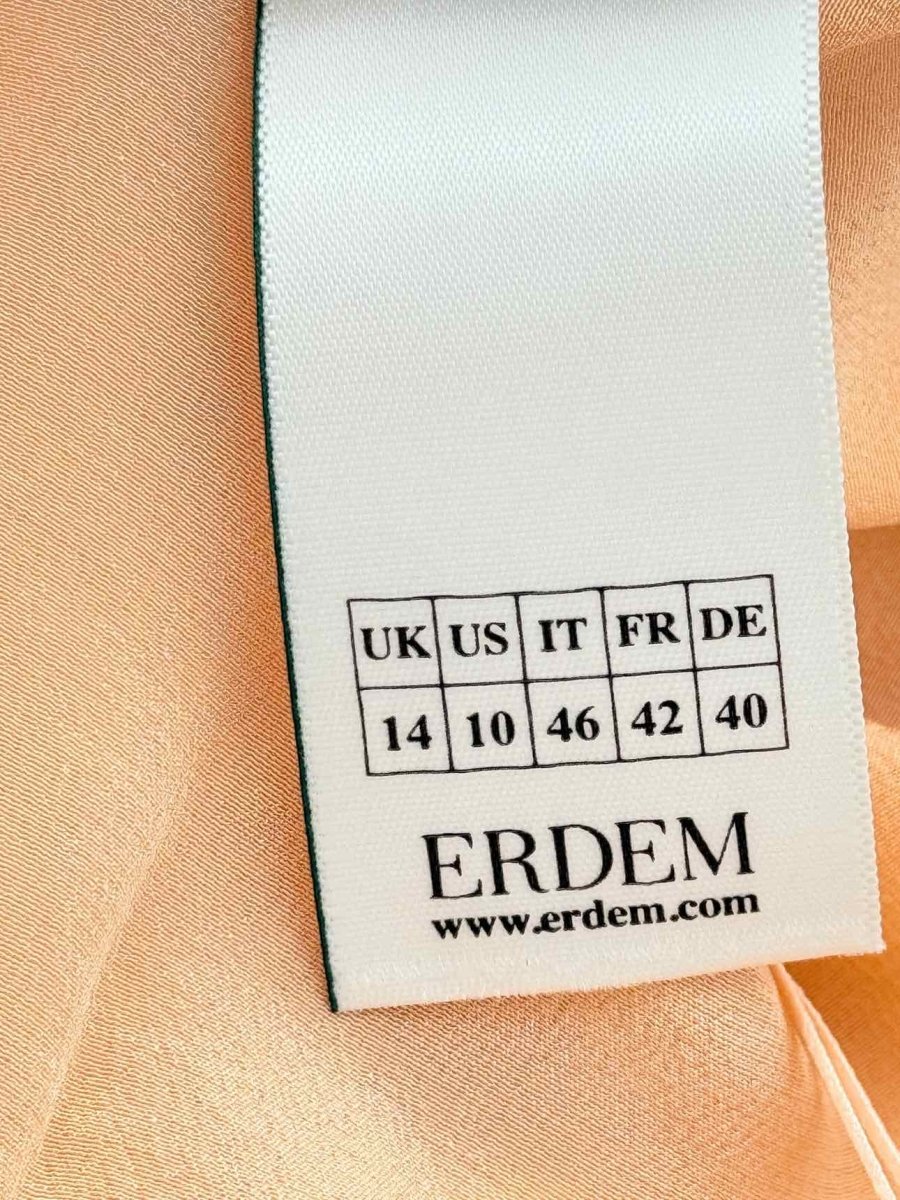 Pre - loved ERDEM Pink Sequin Embellished Size US 10 Long Dress at Reems Closet