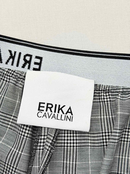 Pre-loved ERIKA CAVALLINI White & Black Plaid Size US 8 Shorts at Reems Closet