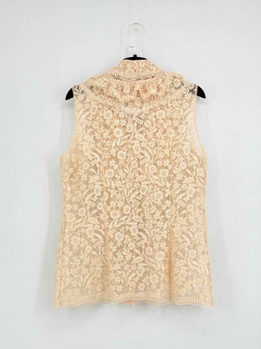 Pre - loved ERMANNO SCERVINO Beige Lace Size Medium Outfit Set at Reems Closet