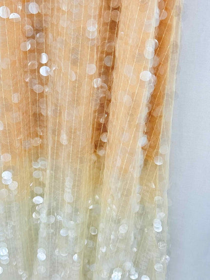 Pre - loved ERMANNO SCERVINO Beige Size Medium Midi Dress at Reems Closet