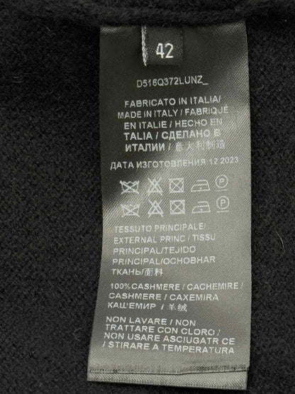 Pre - loved ERMANNO SCERVINO Black Lace Trim Size US 6 Sweater at Reems Closet