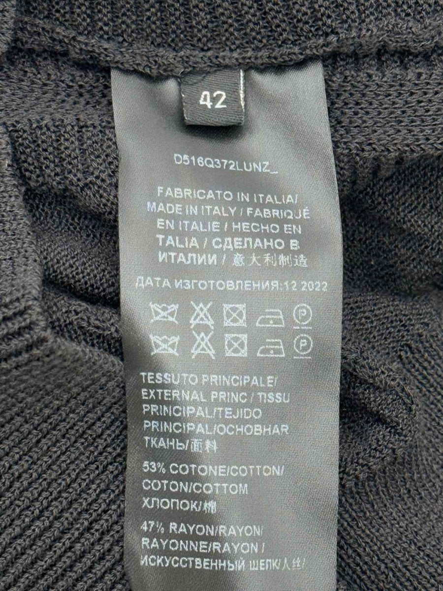 Pre - loved ERMANNO SCERVINO Black Lace Trim Size US 6 Top at Reems Closet