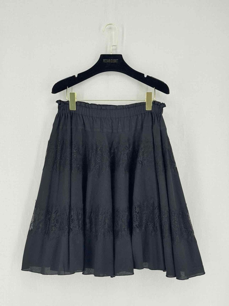 Pre - loved ERMANNO SCERVINO Black Size 26 Knee Length Skirt at Reems Closet