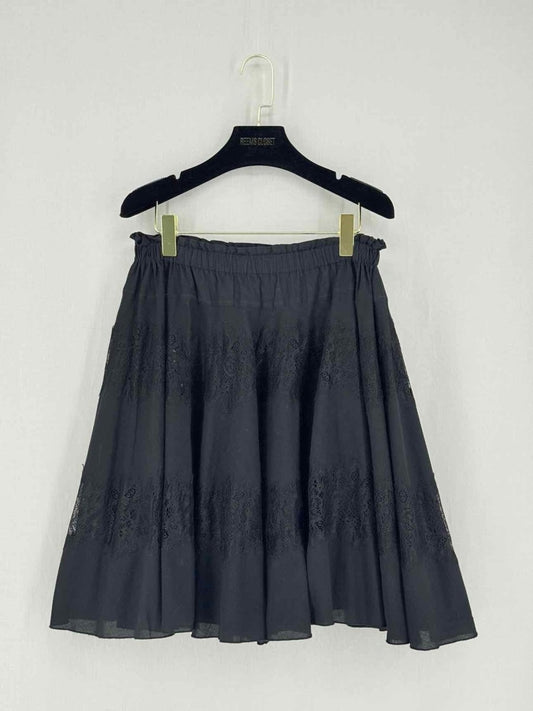 Pre - loved ERMANNO SCERVINO Black Size 26 Knee Length Skirt at Reems Closet