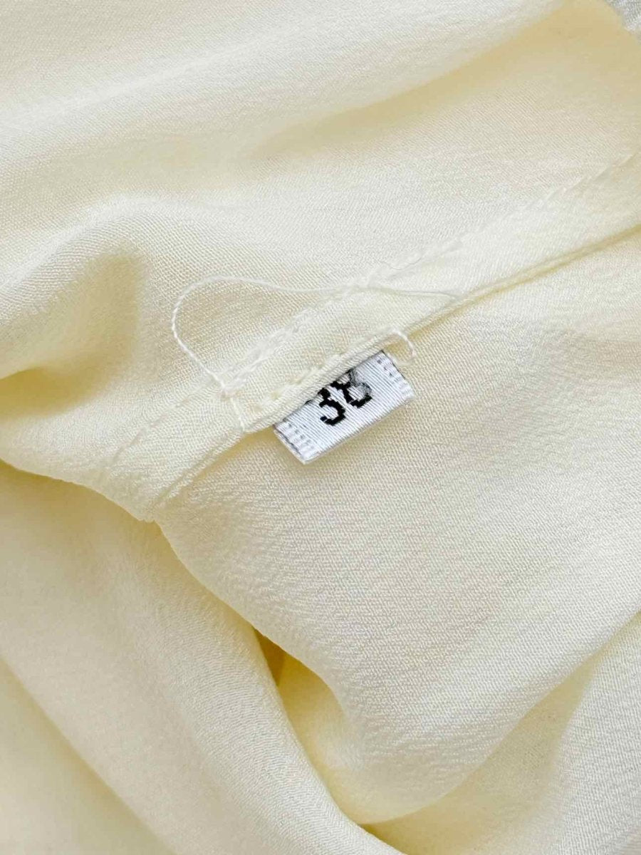 Pre - loved ERMANNO SCERVINO Cream Size Medium Knee Length Skirt at Reems Closet