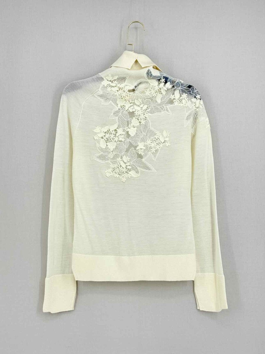 Pre - loved ERMANNO SCERVINO Cream Size Medium Sweater at Reems Closet