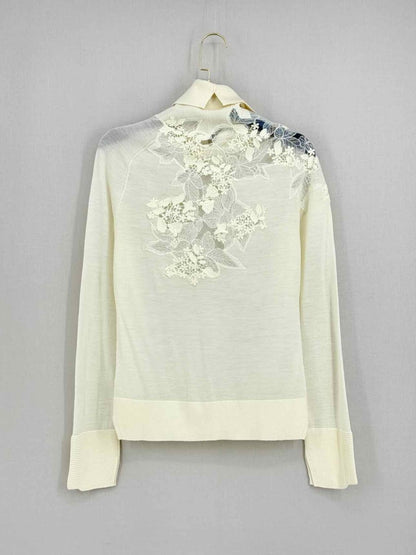 Pre - loved ERMANNO SCERVINO Cream Size Medium Sweater at Reems Closet