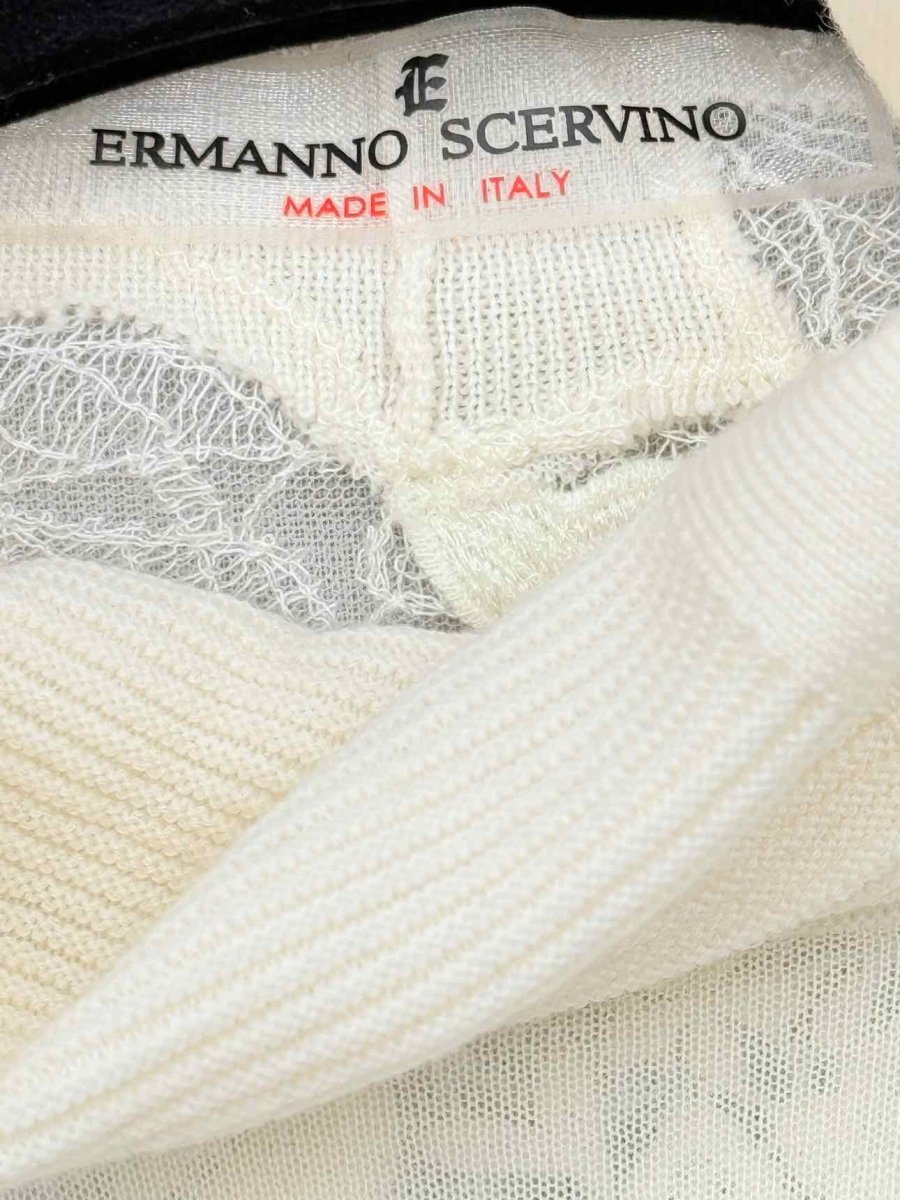 Pre - loved ERMANNO SCERVINO Cream Size Medium Sweater at Reems Closet