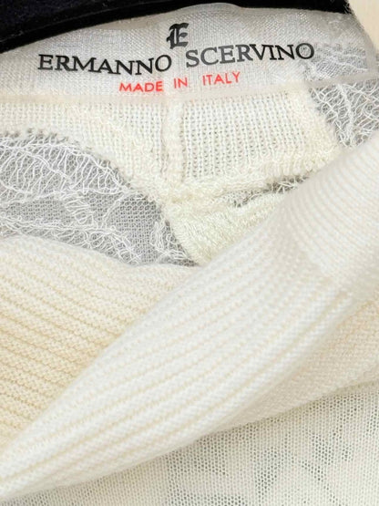 Pre - loved ERMANNO SCERVINO Cream Size Medium Sweater at Reems Closet