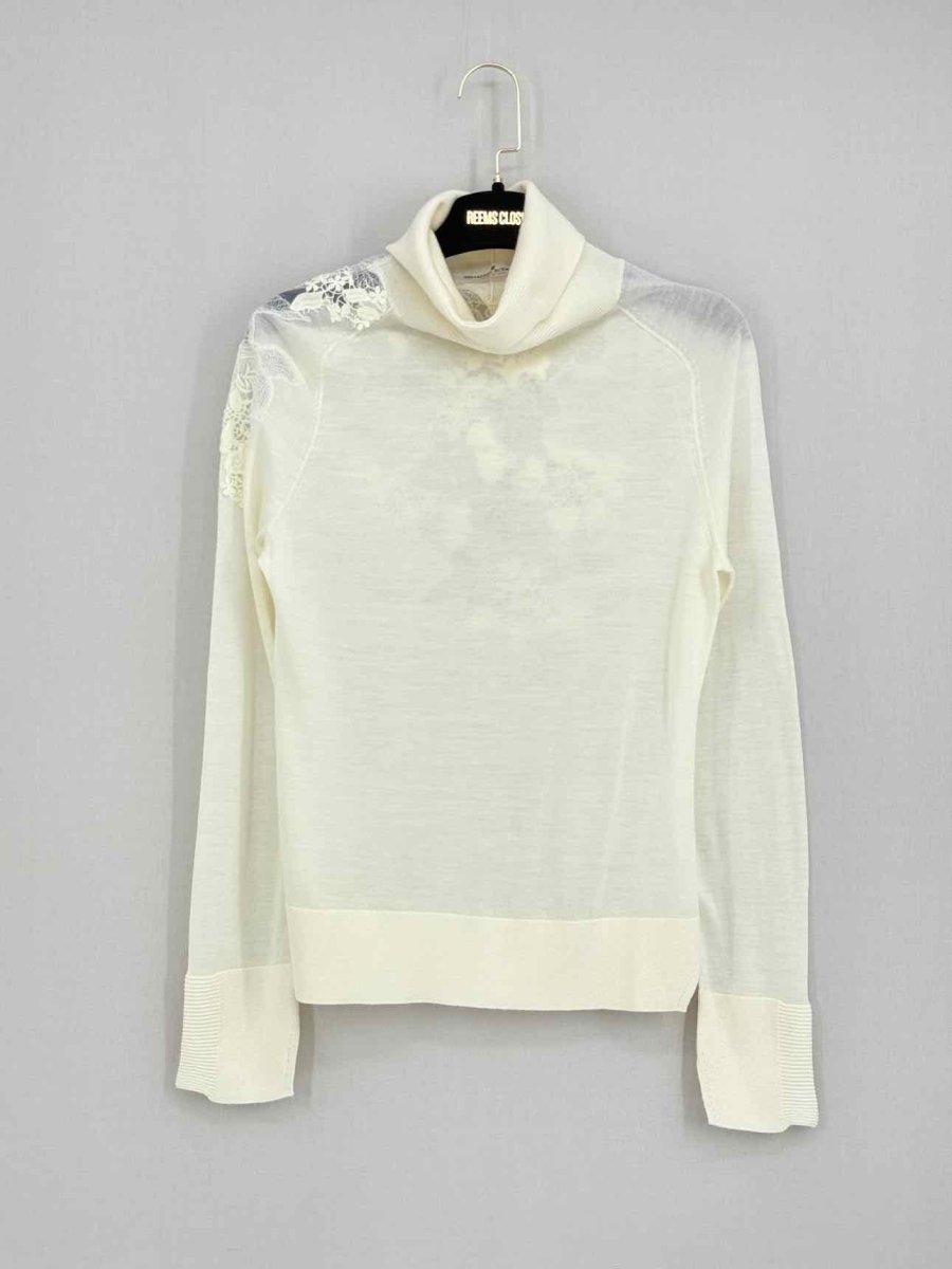 Pre - loved ERMANNO SCERVINO Cream Size Medium Sweater at Reems Closet