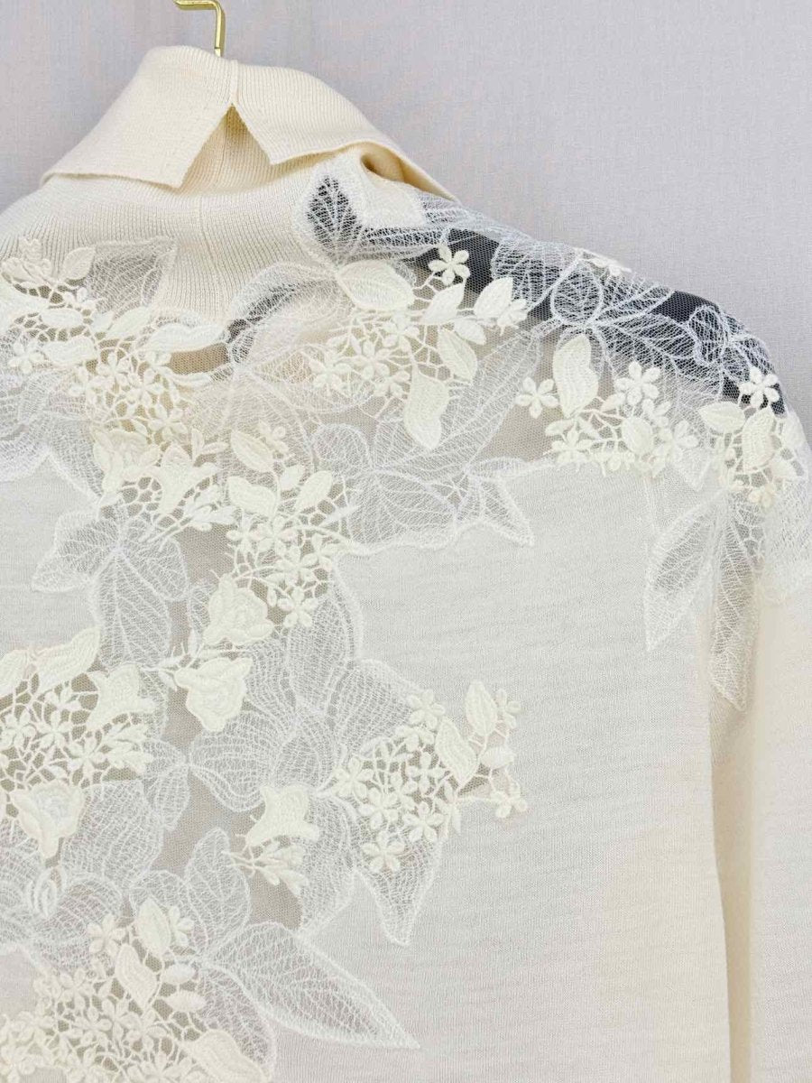 Pre - loved ERMANNO SCERVINO Cream Size Medium Sweater at Reems Closet