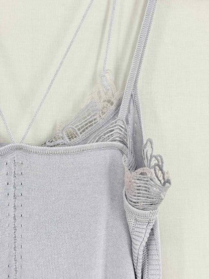 Pre - loved ERMANNO SCERVINO Lilac Size Medium Twinset at Reems Closet