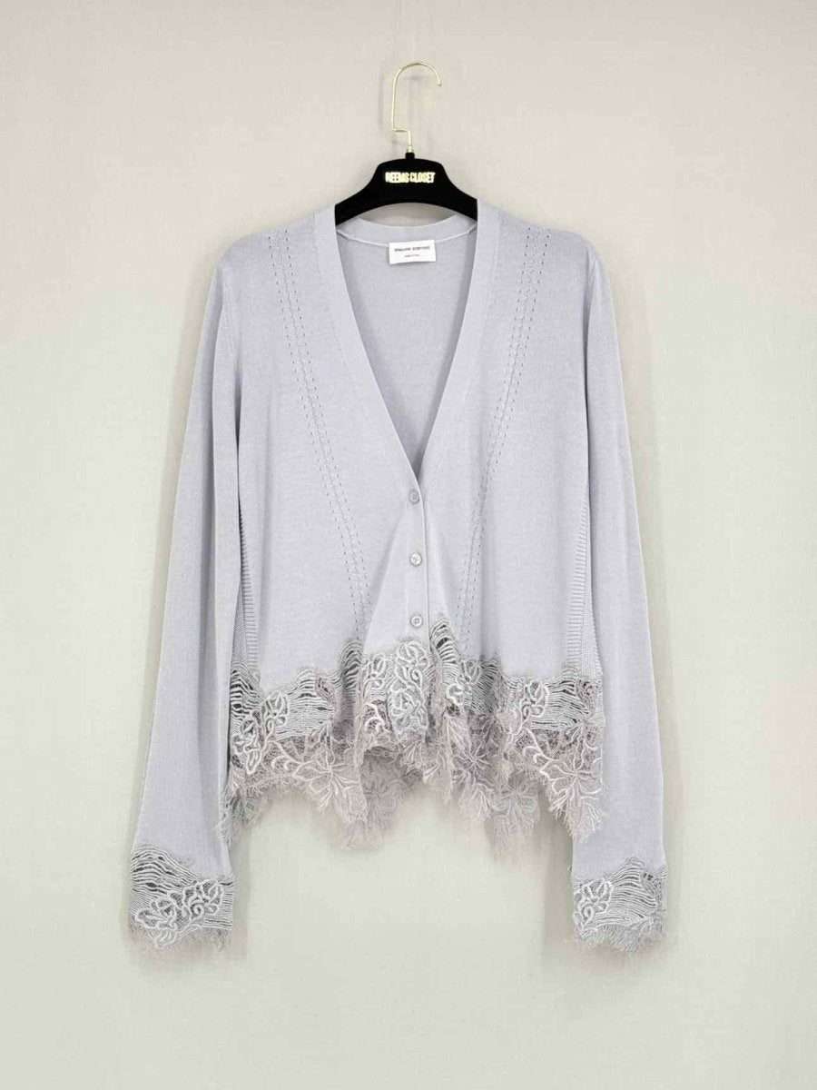 Pre - loved ERMANNO SCERVINO Lilac Size Medium Twinset at Reems Closet