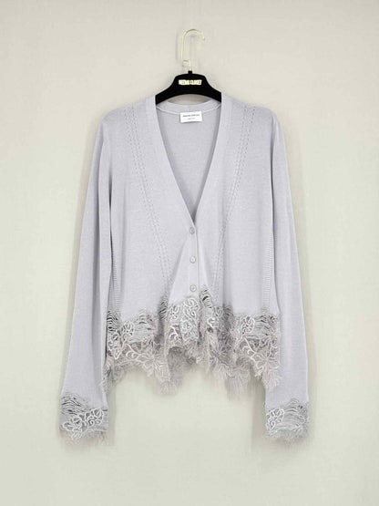 Pre - loved ERMANNO SCERVINO Lilac Size Medium Twinset at Reems Closet