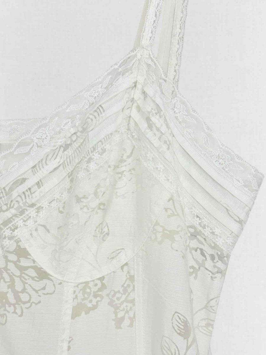 Pre - loved ERMANNO SCERVINO White Lace Size US 6 Long Dress at Reems Closet
