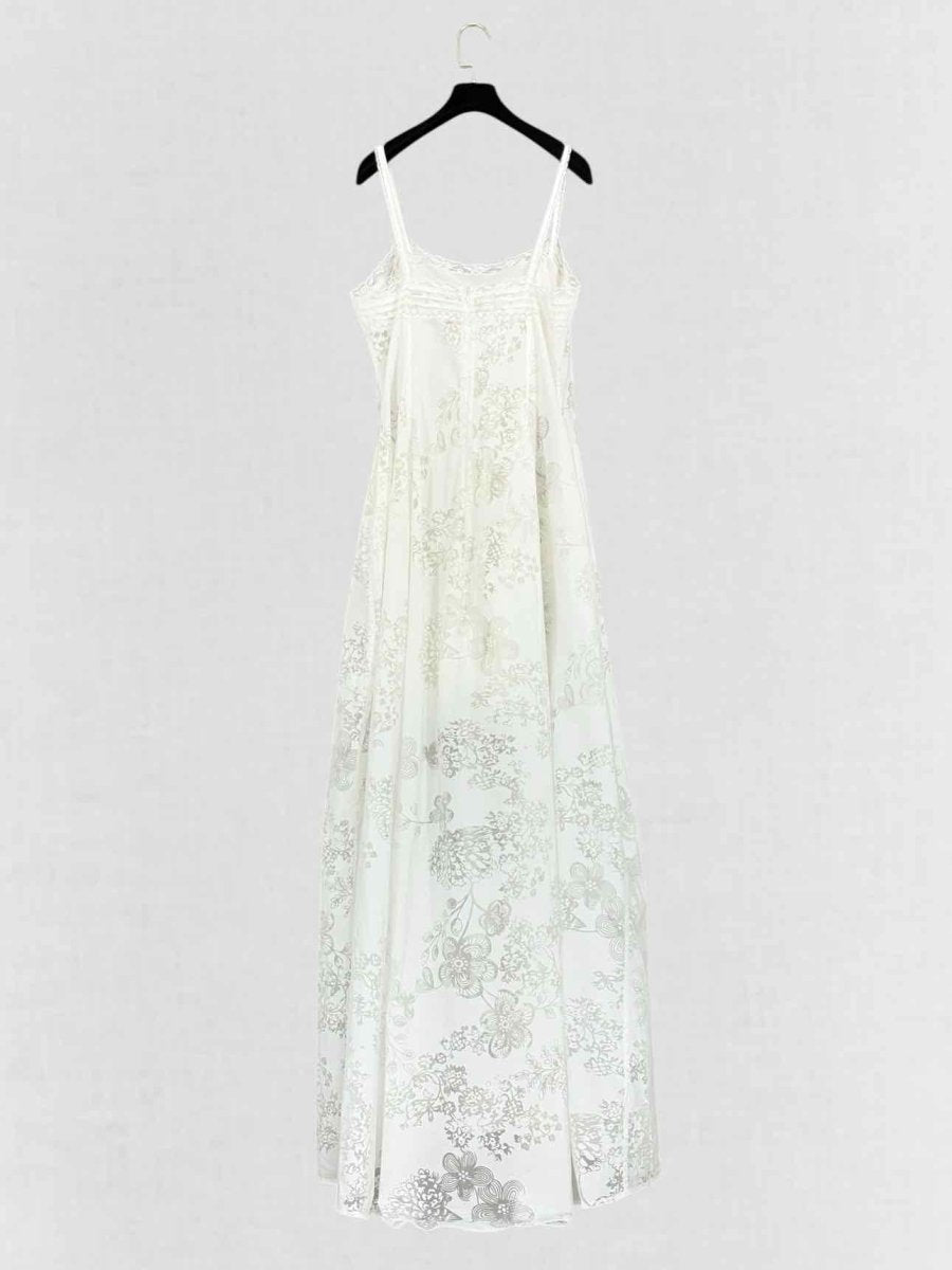 Pre - loved ERMANNO SCERVINO White Lace Size US 6 Long Dress at Reems Closet