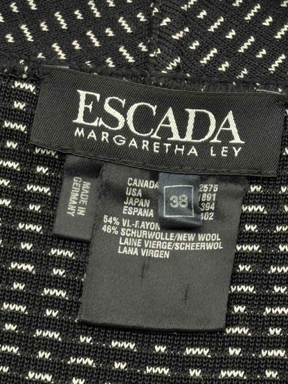Pre-loved ESCADA Black & White Size US 2 Jacket at Reems Closet