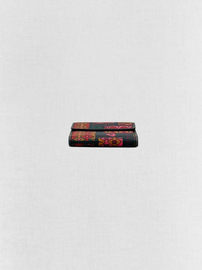 Pre - loved ESCADA Brown & Pink Compact Wallet at Reems Closet