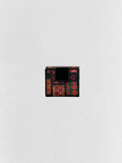 Pre - loved ESCADA Brown & Pink Compact Wallet at Reems Closet