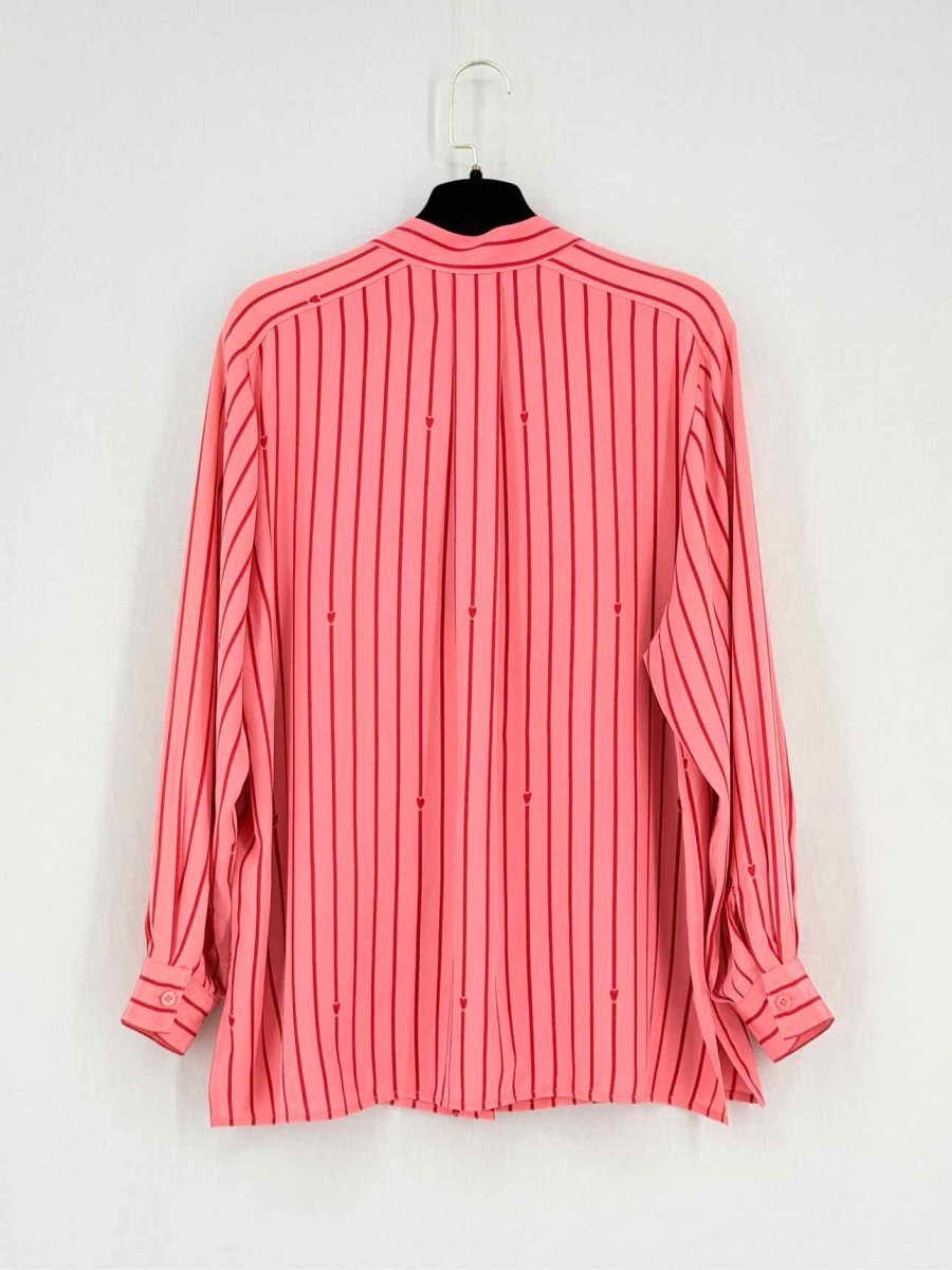 Pre - loved ESCADA Nelissa Pink w/ Red Size US 10 Shirt at Reems Closet