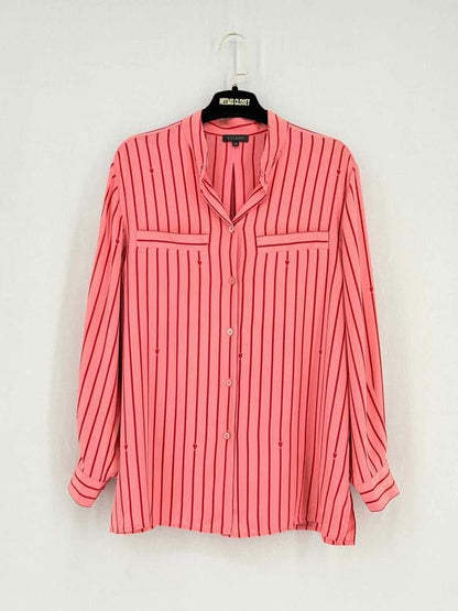 Pre - loved ESCADA Nelissa Pink w/ Red Size US 10 Shirt at Reems Closet
