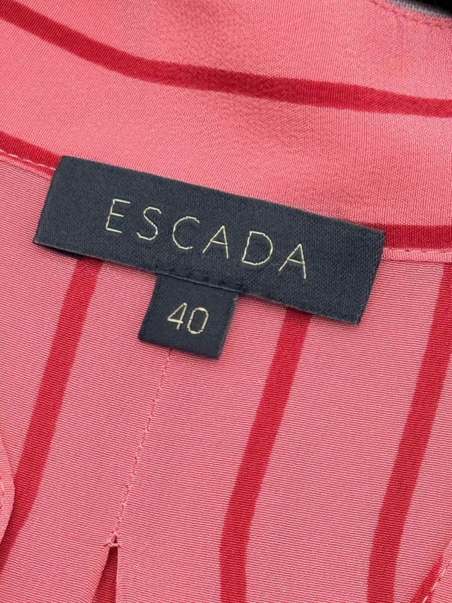 Pre - loved ESCADA Nelissa Pink w/ Red Size US 10 Shirt at Reems Closet