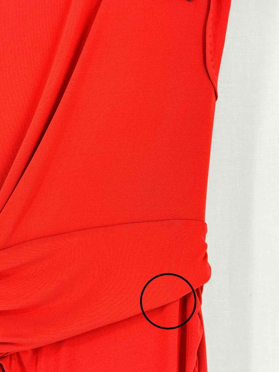 Pre - loved ESCADA Orange Size US 6 Knee Length Dress at Reems Closet