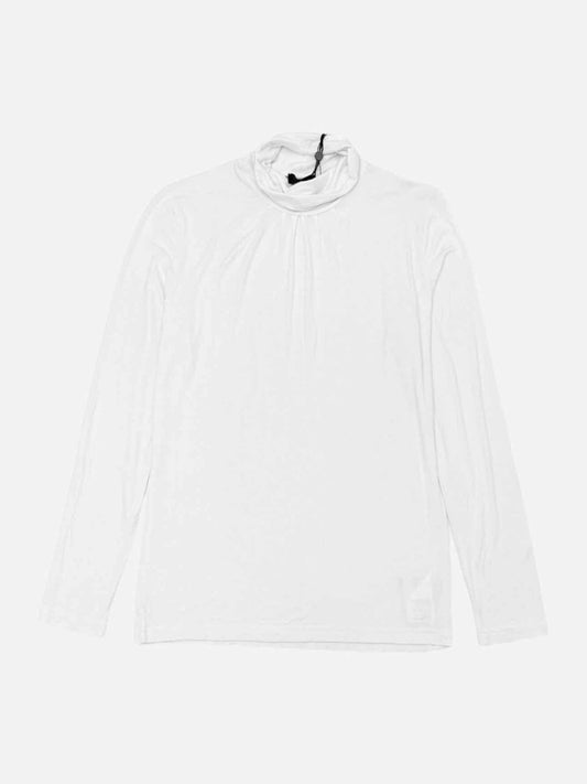 Pre-loved ESCADA Polo Neck White Long Sleeve Top from Reems Closet