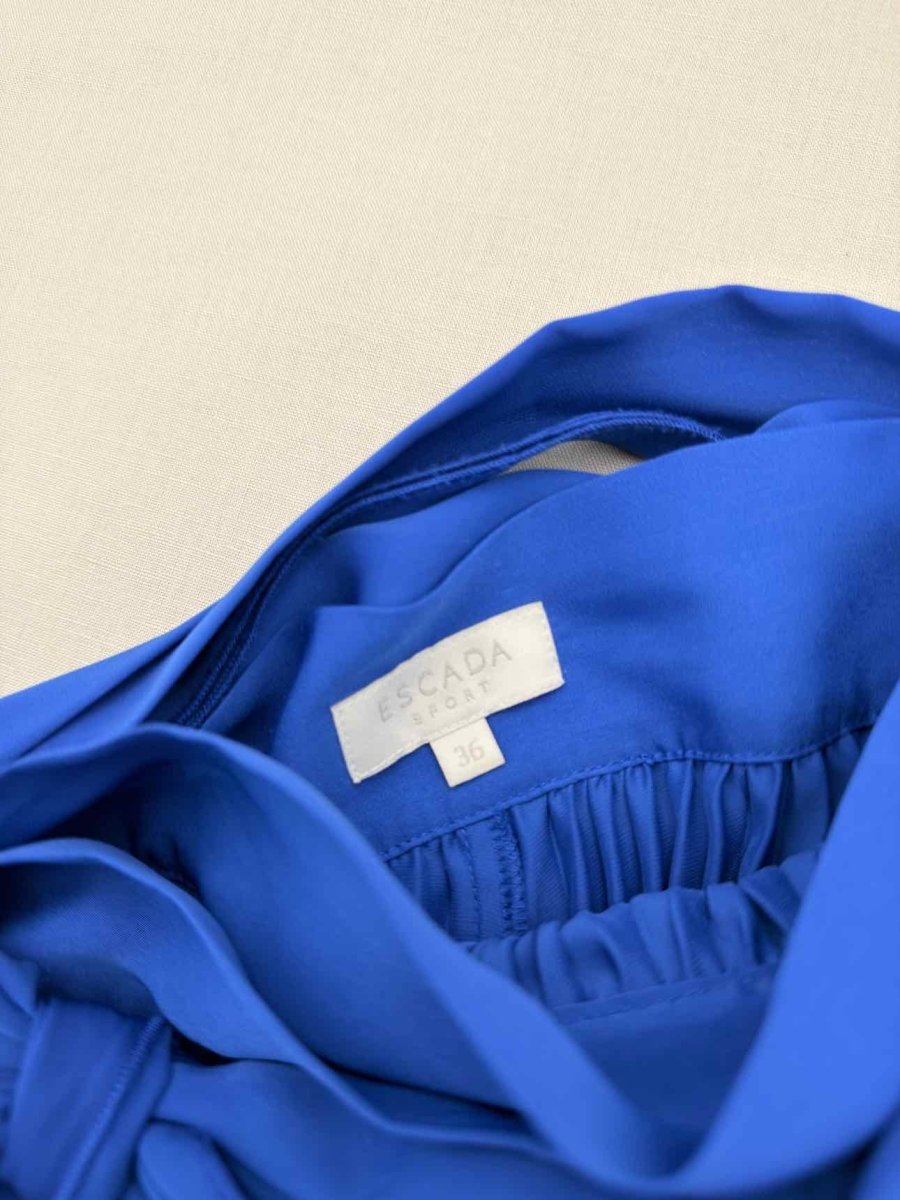 Pre-loved ESCADA SPORT Royal Blue Size US 4 Long Skirt at Reems Closet
