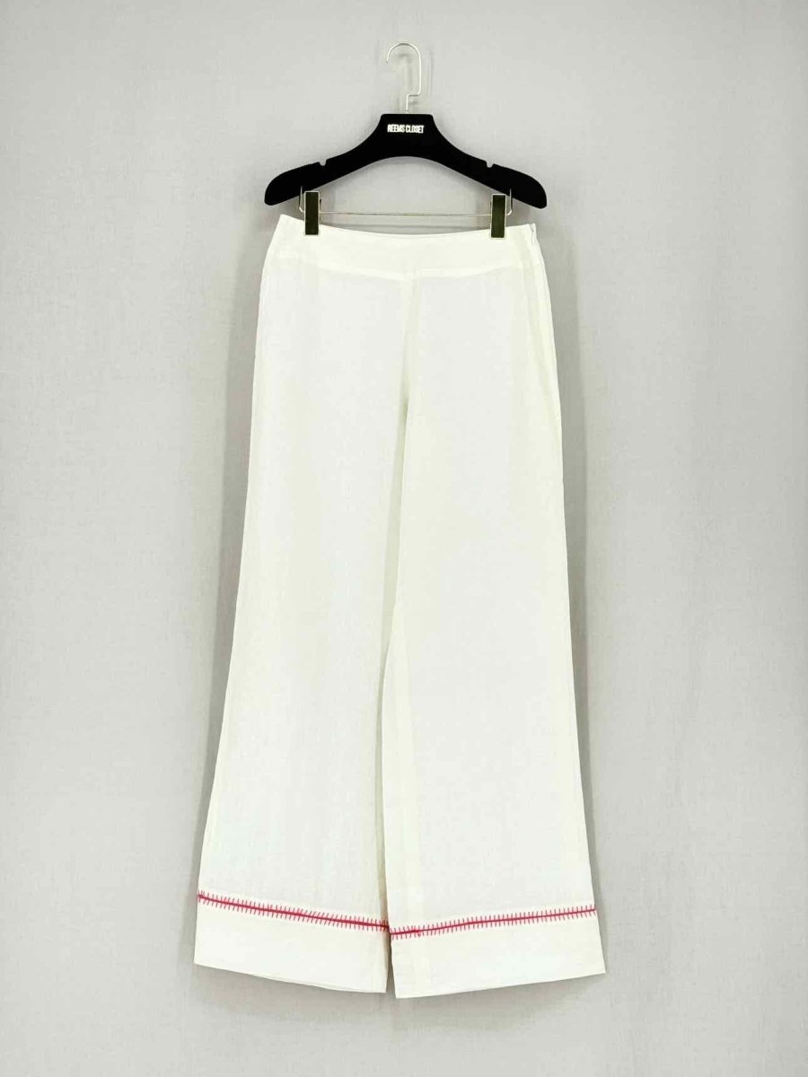 Pre - loved ESCADA White Size 24 Pants at Reems Closet