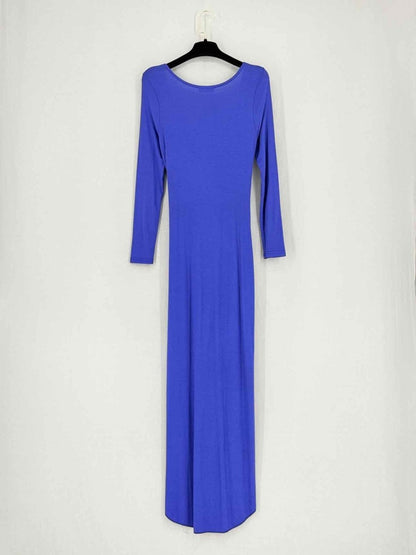 Pre - loved ESCHEL Blue Size Small Midi Dress at Reems Closet