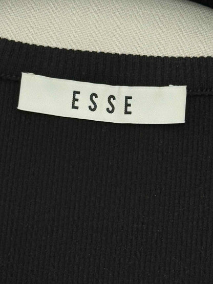 Pre-loved ESSE Black Ribbed Size US 10 Tank Top at Reems Closet