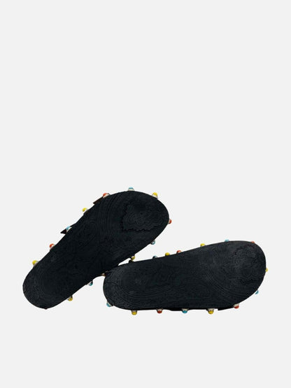 Pre - loved ETRO Black Multicolor Size EU 40 Sandals at Reems Closet