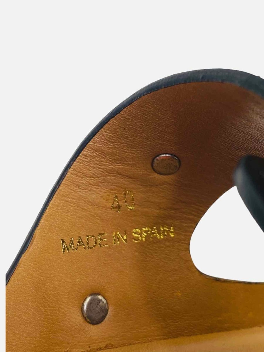 Pre - loved ETRO Black Multicolor Size EU 40 Sandals at Reems Closet