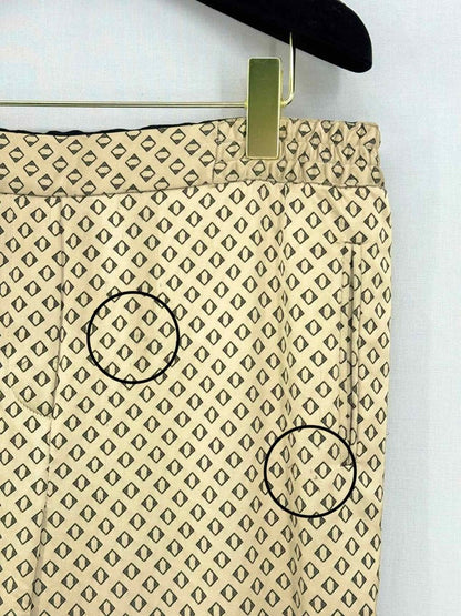 Pre - loved ETRO Gold & Black Print Size Large Pants at Reems Closet