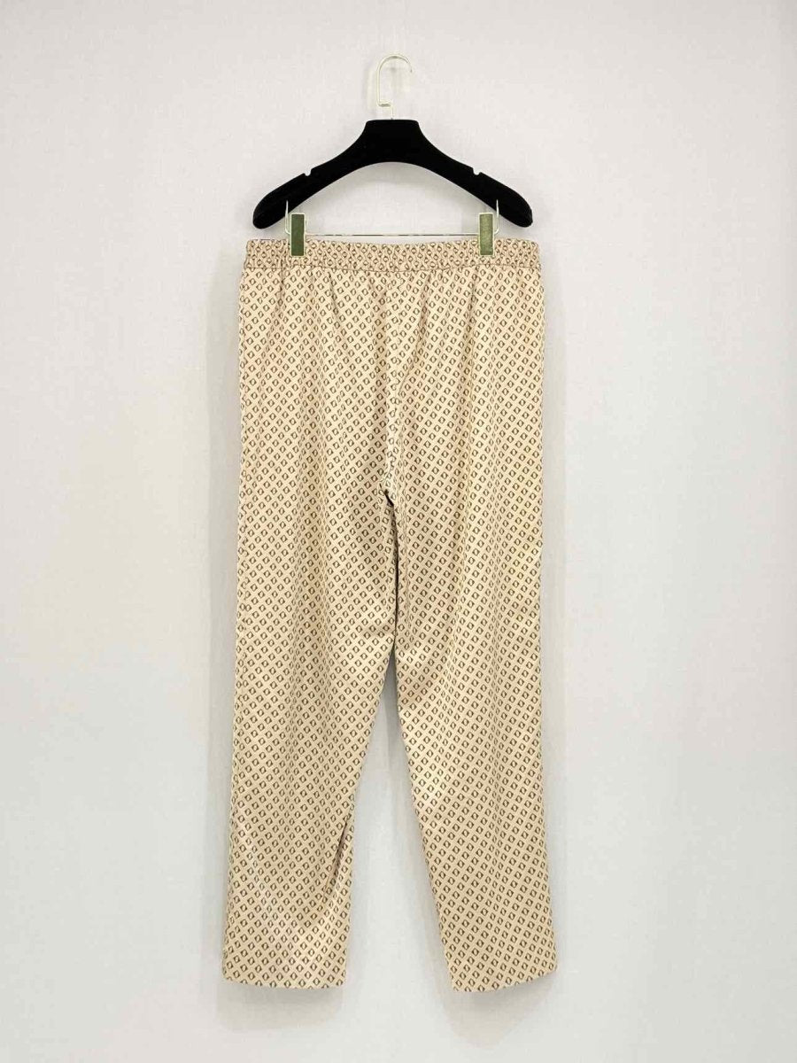Pre - loved ETRO Gold & Black Print Size Large Pants at Reems Closet