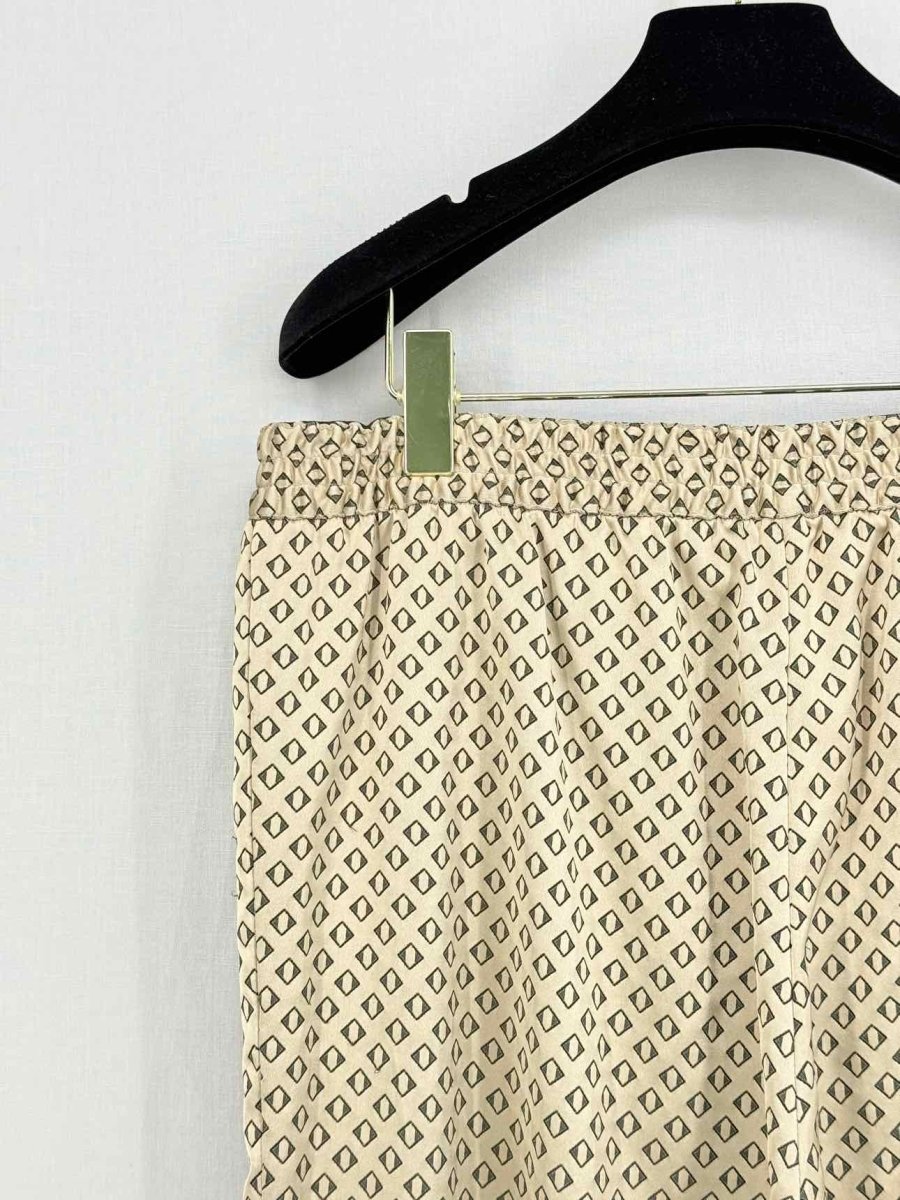 Pre - loved ETRO Gold & Black Print Size Large Pants at Reems Closet