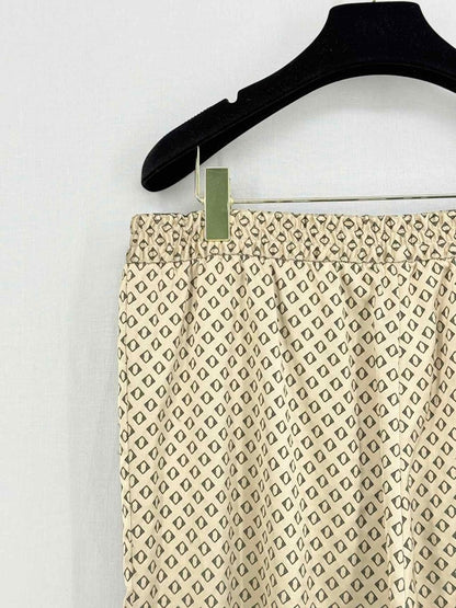 Pre - loved ETRO Gold & Black Print Size Large Pants at Reems Closet