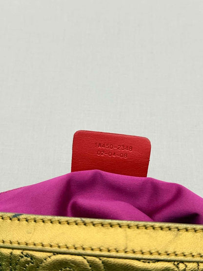 Pre - loved ETRO Gold Embroidered Tote Bag at Reems Closet