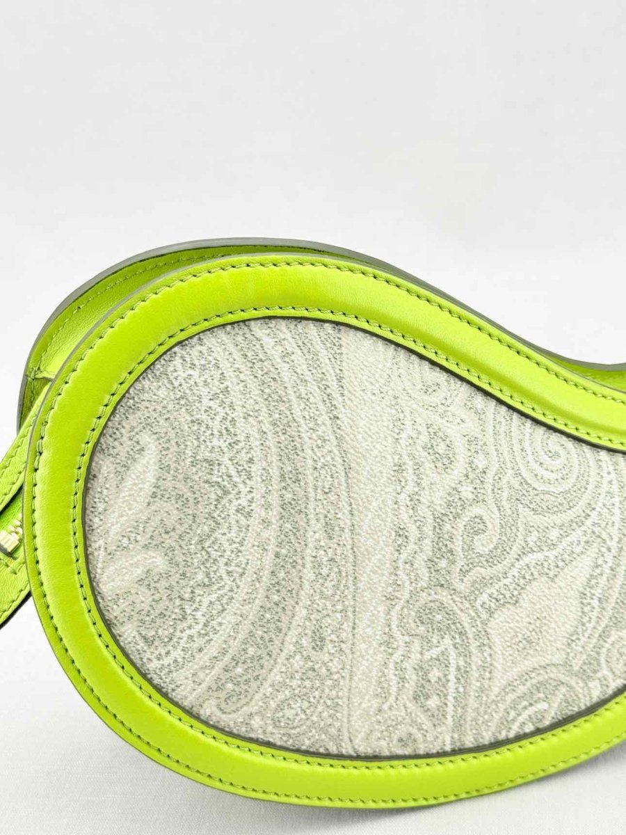 Pre - loved ETRO Green & Grey Paisley Crossbody at Reems Closet