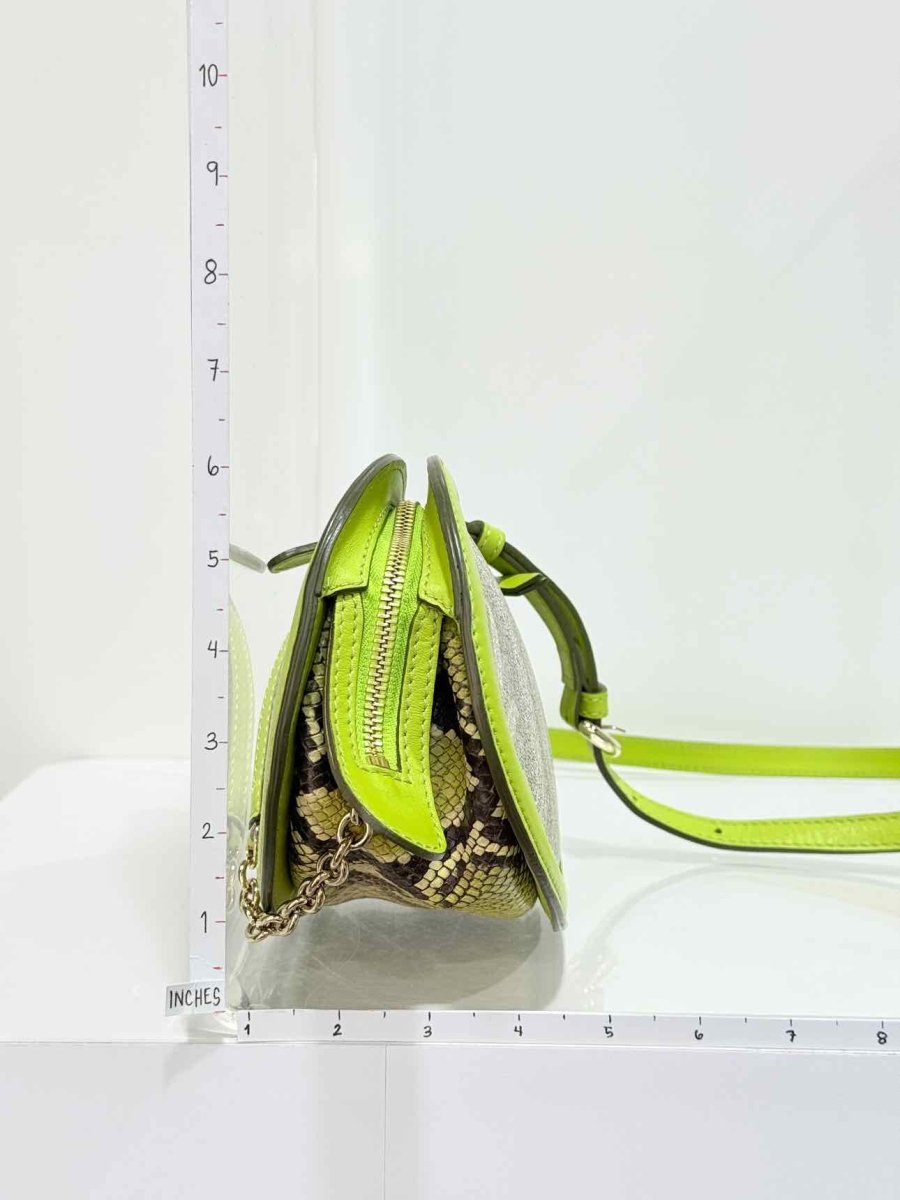 Pre - loved ETRO Green & Grey Paisley Crossbody at Reems Closet