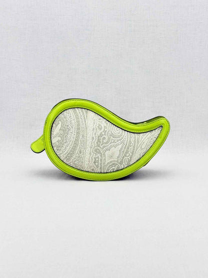 Pre - loved ETRO Green & Grey Paisley Crossbody at Reems Closet